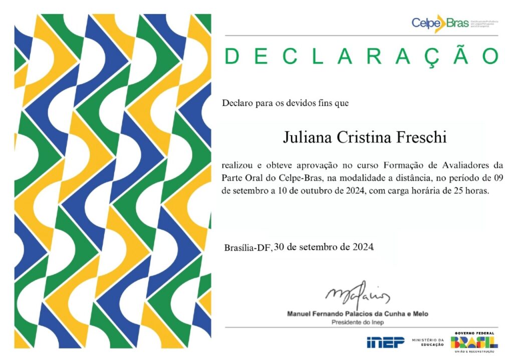 certificado celpe bras