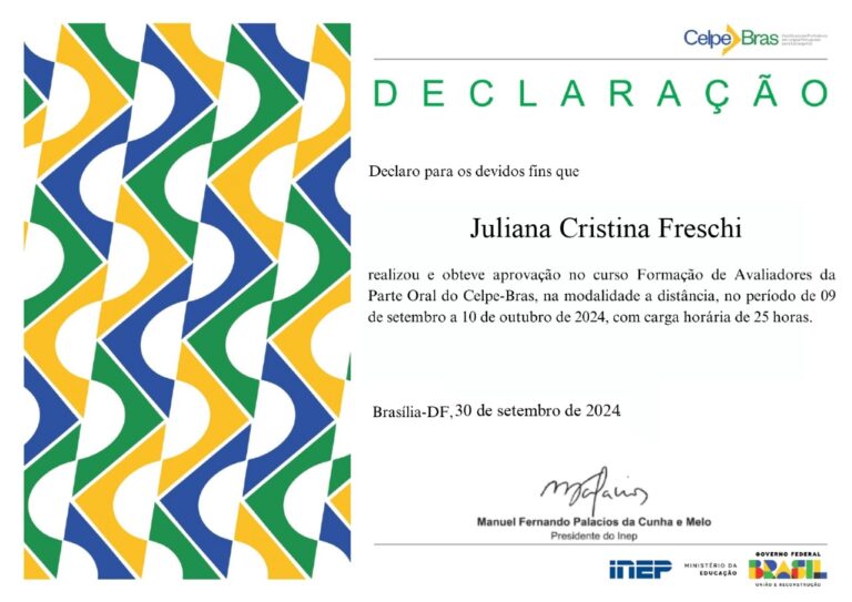certificado celpe bras